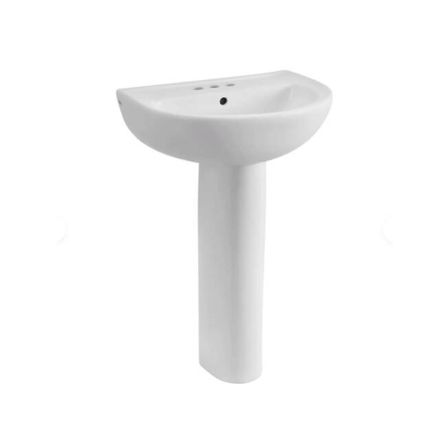 22-Inch Evolution Pedestal Sink with 4-Inch Centerset