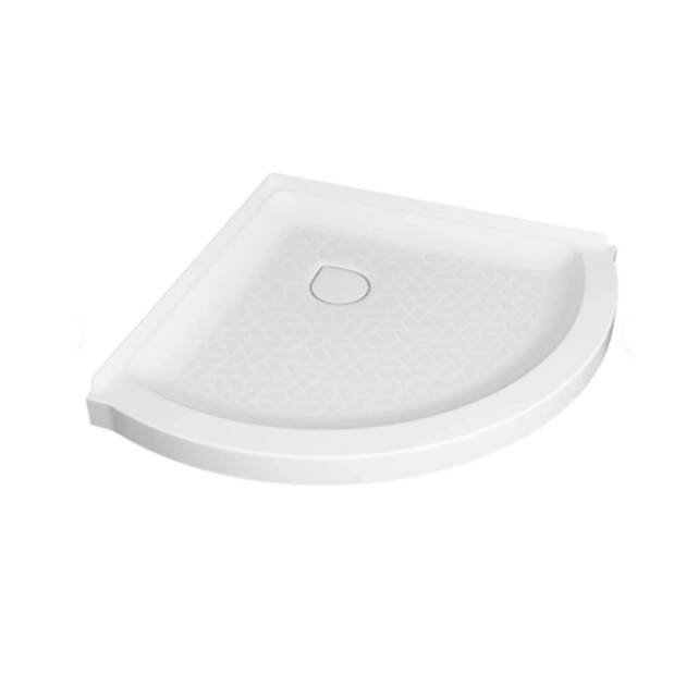 Elevate 72-Inch Semi-Frameless Curved Corner Shower Door with 36-Inch Curved Shower Base