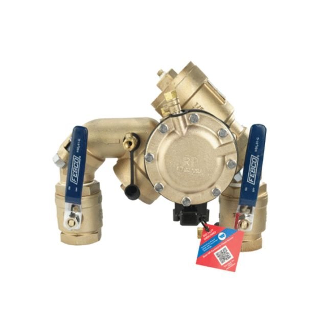 FEBCO 825YA Small Footprint RPZ Backflow Preventer with Flood Sensor