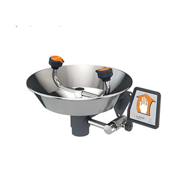 G1814BC Wall-Mounted Eyewash Station – Stainless Steel Bowl with Protective Cover