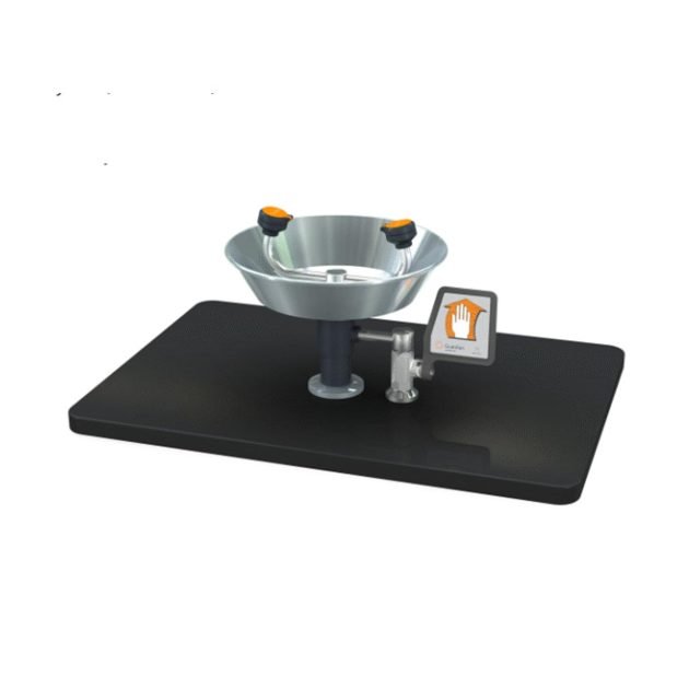 G1822 Wall-Mounted Eyewash Station – Stainless Steel Bowl