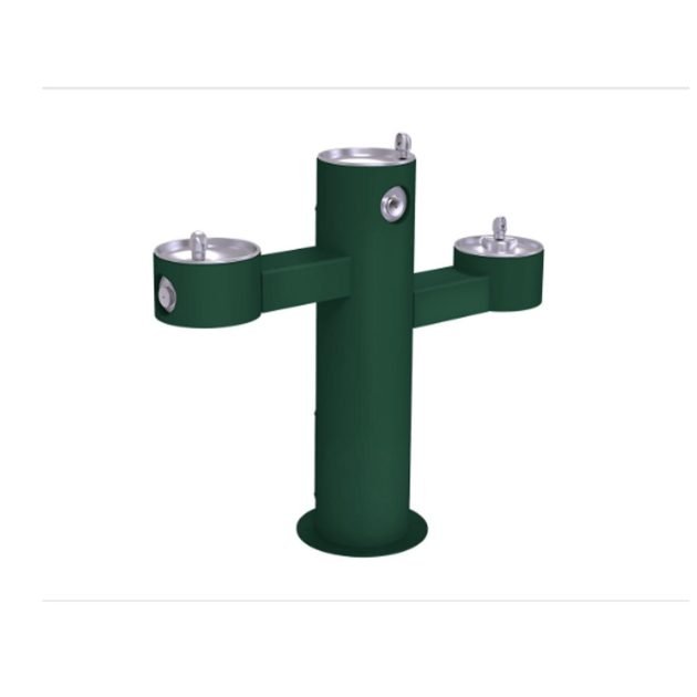 Elkay LK4430FRK Outdoor Tri-Level Pedestal Fountain – Non-Filtered, Non-Refrigerated, Freeze-Resistant