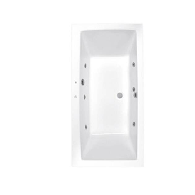 Vita Hydromassage Bathtub – Rectangular Acrylic Bath with HID System