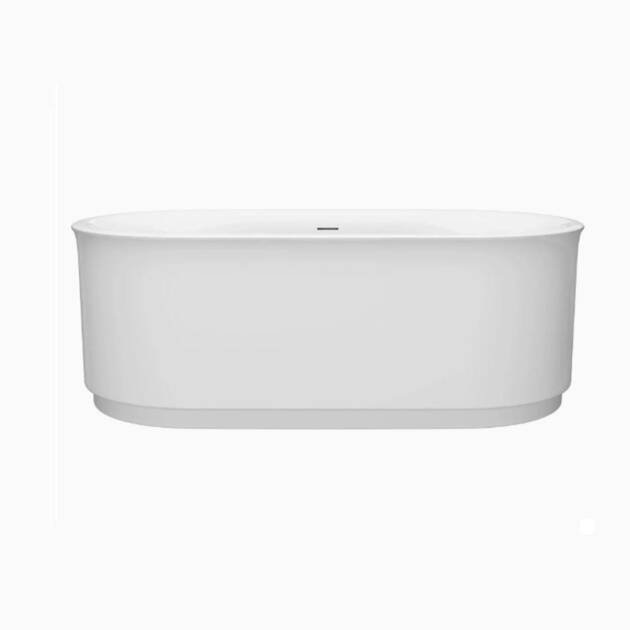 Studio® S 68 x 34-Inch Freestanding Bathtub Center Drain With Integrated Overflow