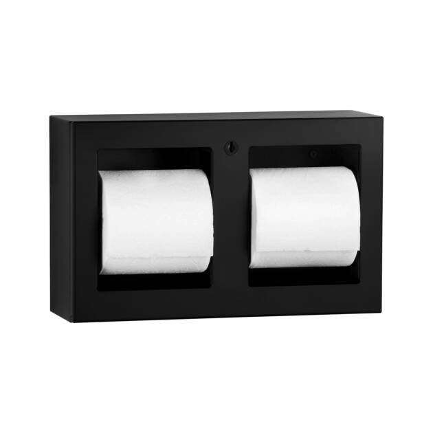 Fino Collection Toilet Tissue Dispenser – Two Rolls, Matte Black
