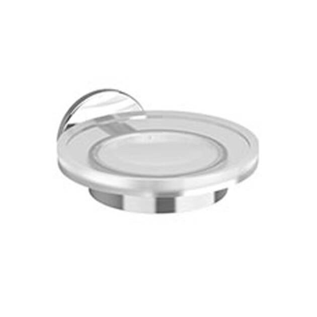 KIN ROUND Round Soap Basket – Chrome, Wall-Mounted