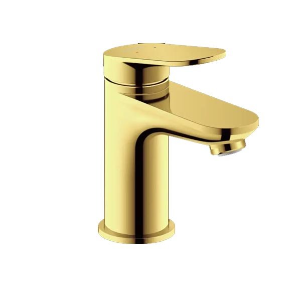 Wave Single Lever Basin Mixer S – Gold Polished Finish