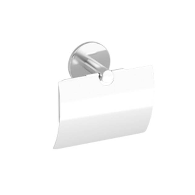 Wall-Mounted Toilet Roll Holder with Cover – KIN ROUND Collection