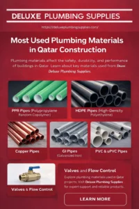 Construction Plumbing Materials Qatar - Deluxe Plumbing Supplies