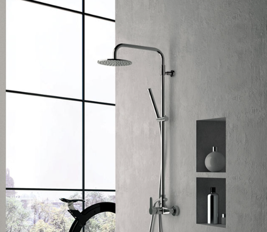 Round Line Shower Columns