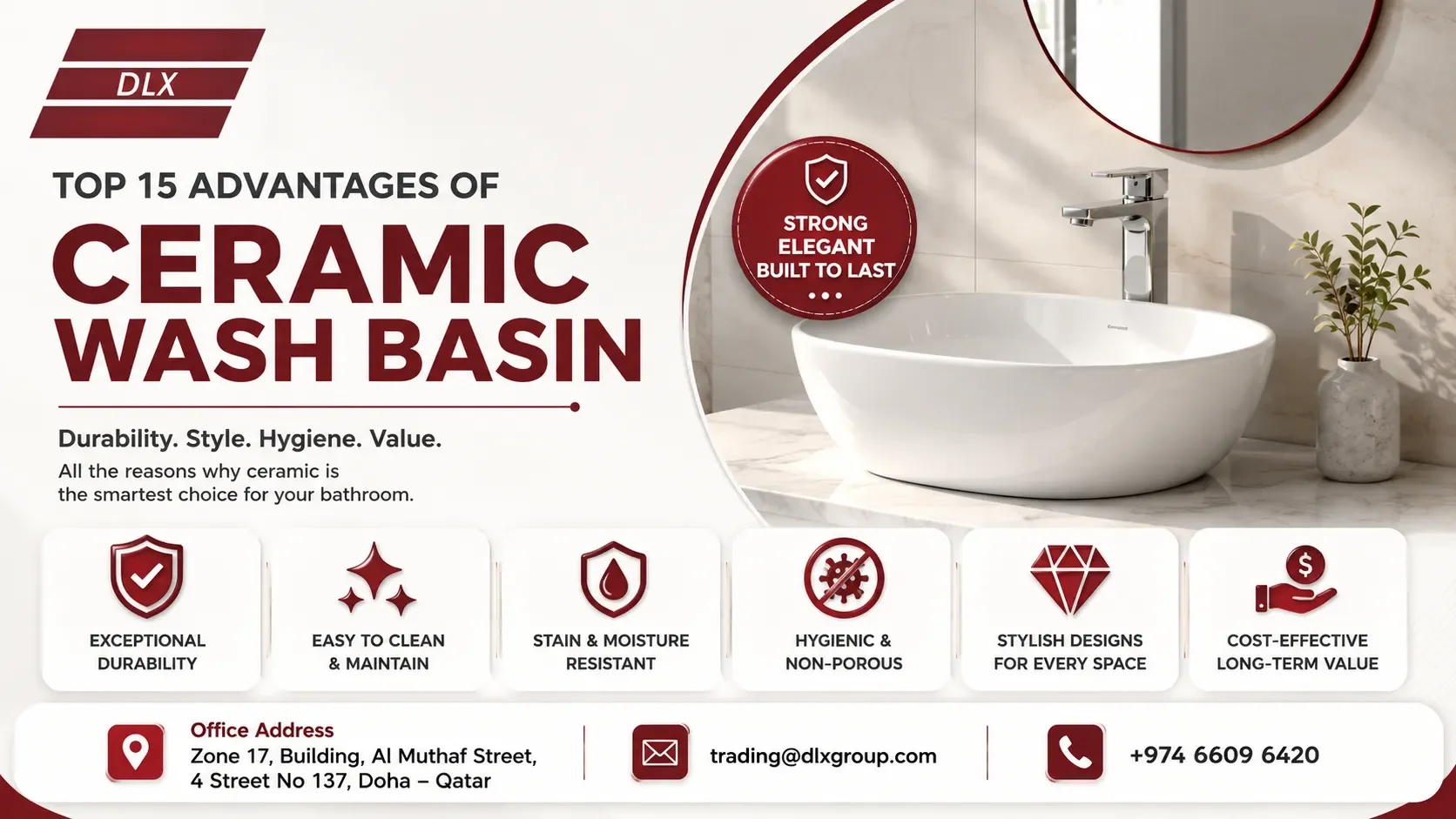 Top 15 Advantages of Ceramic Wash Basin