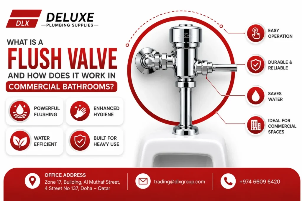 What Is a Flush Valve and How Does It Work in Commercial Bathrooms?