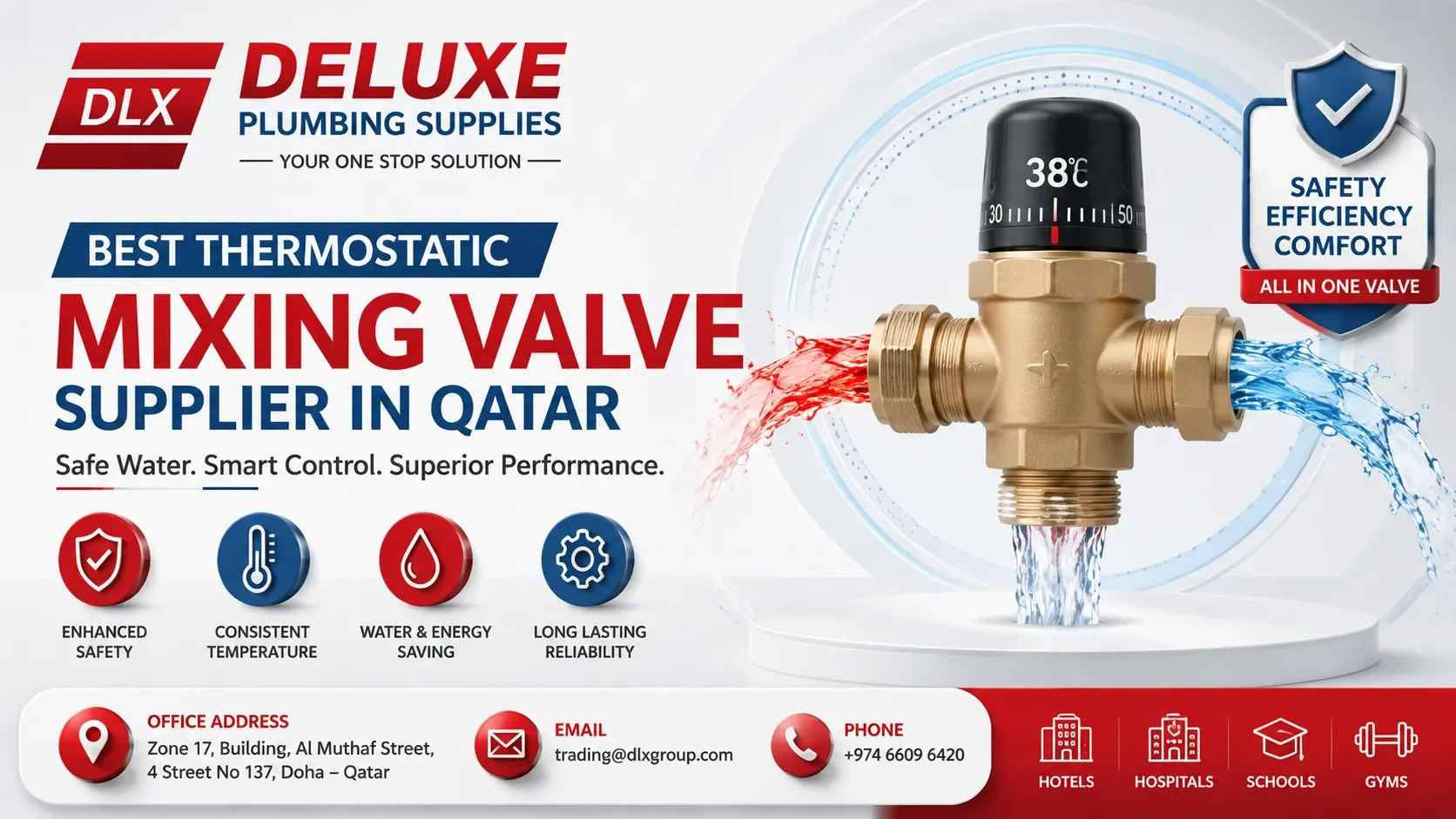Best Thermostatic Mixing Valve Supplier in Qatar 2026