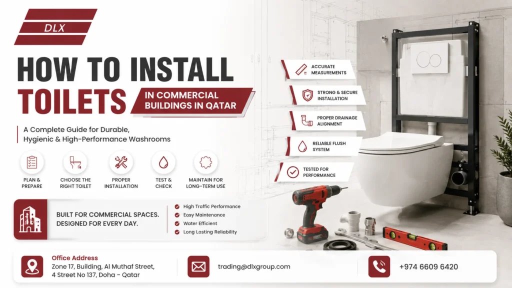 Installing Toilets in Commercial Buildings in Qatar: A Complete Guide