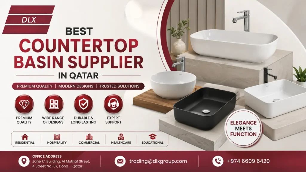 Best Countertop Basin Supplier in Qatar 2026 | Deluxe Plumbing Supplies