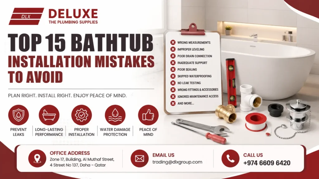 Top 15 Bathtub Installation Mistakes to Avoid
