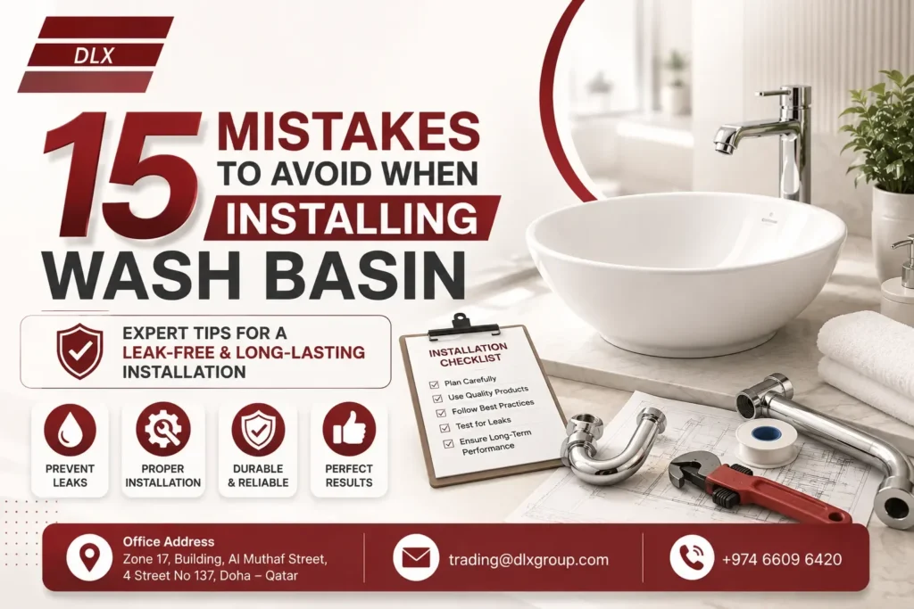 15 Mistakes to Avoid When Installing a Wash Basin