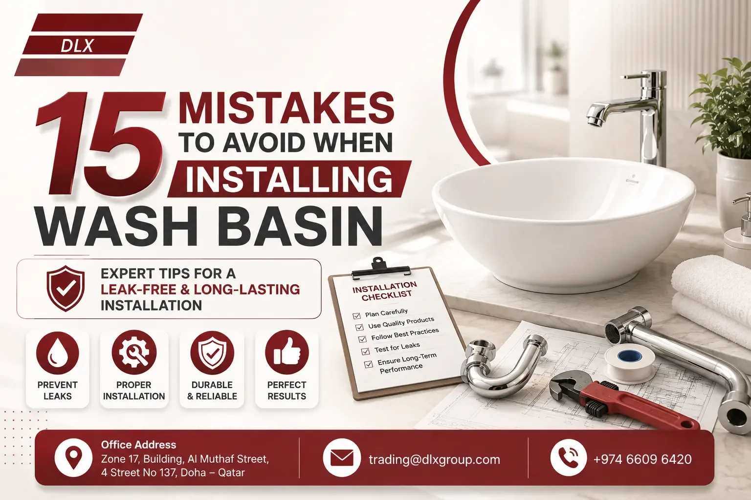 15 Mistakes to Avoid When Installing a Wash Basin