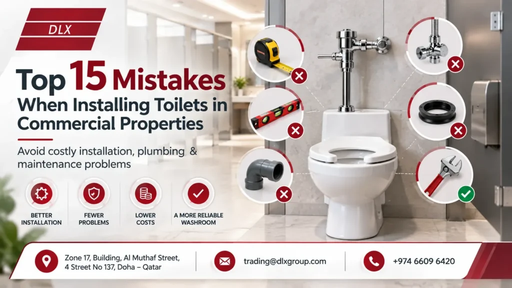 Top 15 Mistakes When Installing Toilets in Commercial Properties