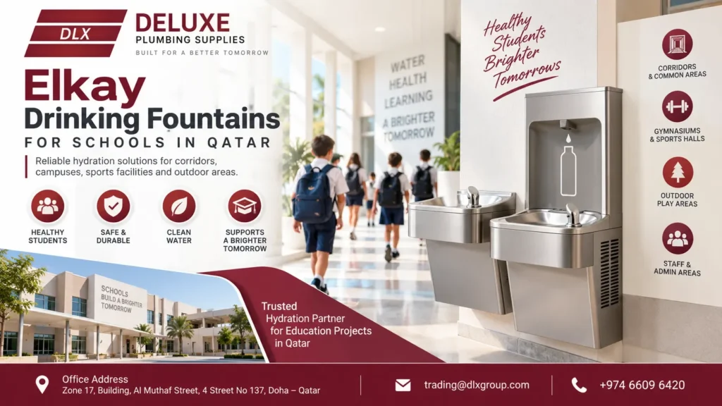 Elkay Drinking Fountains for Schools in Qatar
