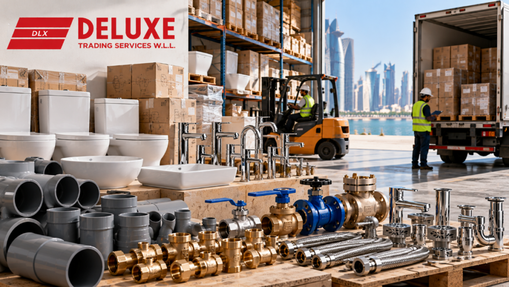Plumbing Materials Supplier in Qatar providing sanitary ware, valves, faucets and plumbing fittings for commercial and industrial projects.