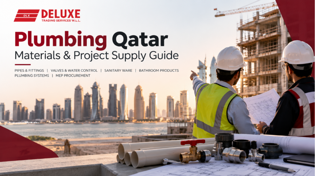Plumbing Qatar project supply guide covering plumbing materials, pipes, fittings, valves and MEP procurement.